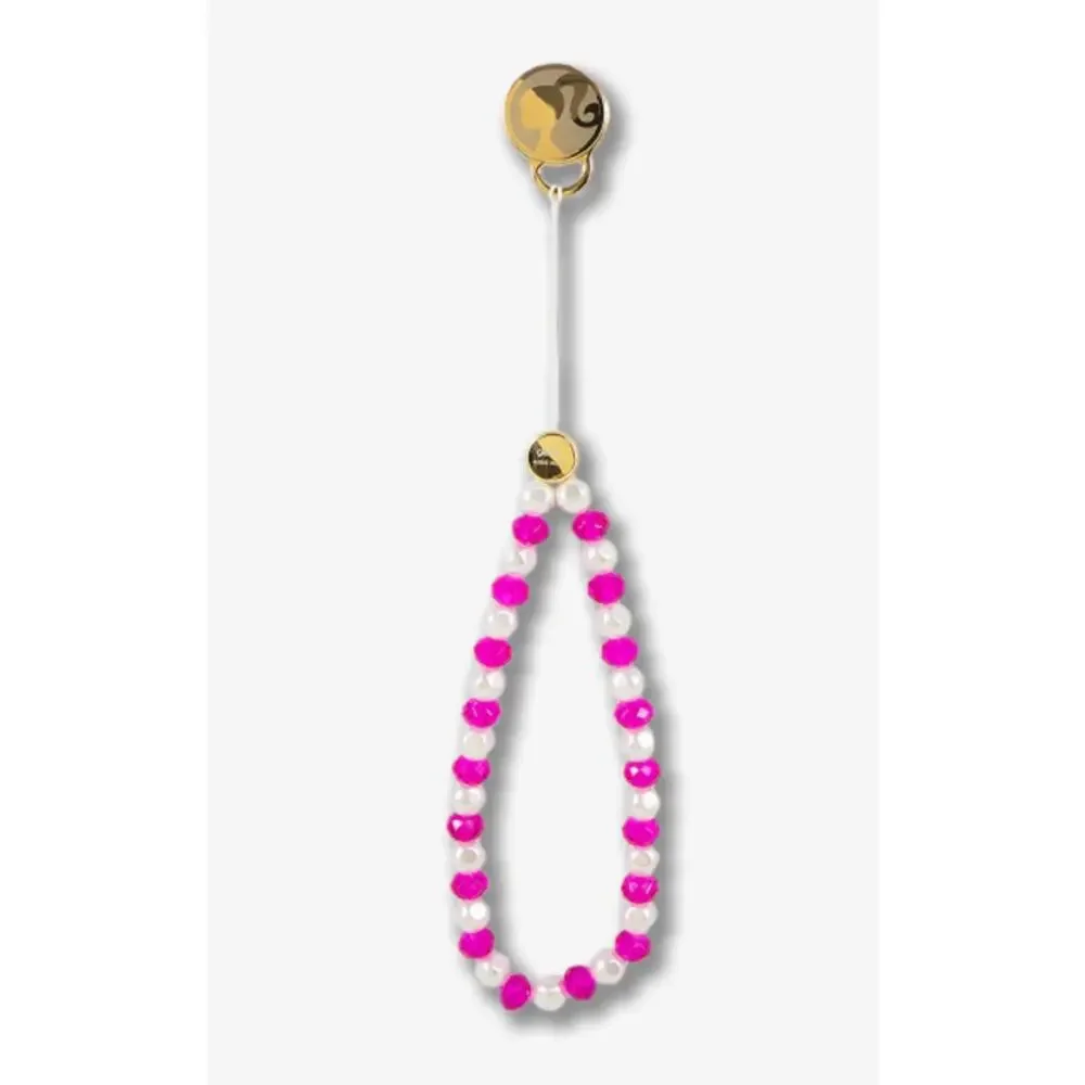 Sonix Barbie Pink Adhesive Beaded Gold Came Silhouette Wristlet New in box